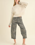 Dana Barrel Leg Leopard Jean