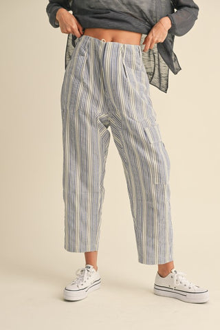 Ash Multi Stripe Pant