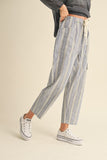 Ash Multi Stripe Pant