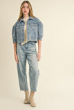 Polly Puff Sleeve Denim Jacket