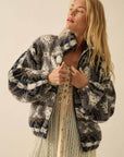 Ari Geometric Fleece Jacket
