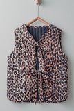 Leopard Print Padded Vest