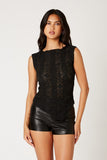 Eva Eyelet Sleeveless Top