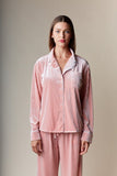 Corin Stripe Velvet Pajama Set