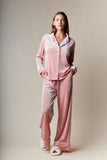 Corin Stripe Velvet Pajama Set