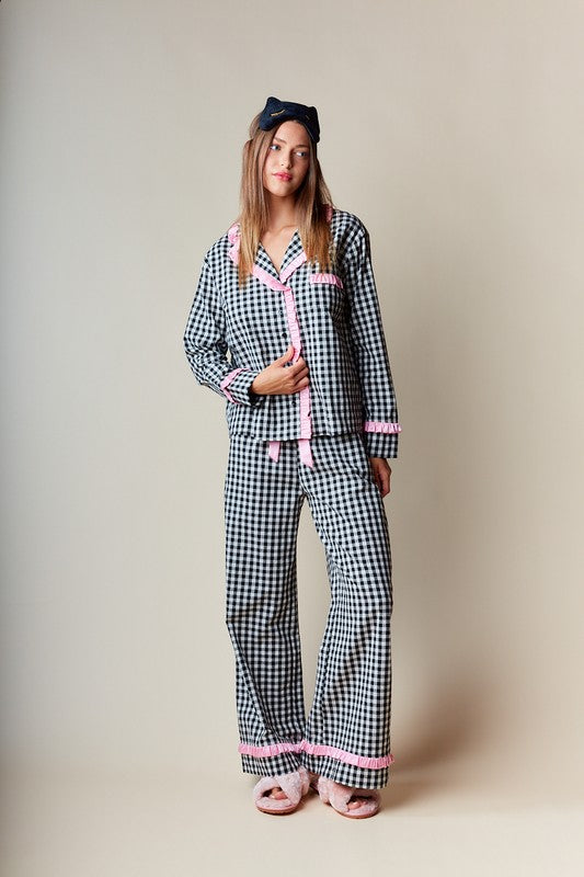 Gigi Gingham Pajama Set