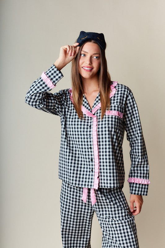 Gigi Gingham Pajama Set