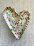 Decoupage Ceramic Heart Dish