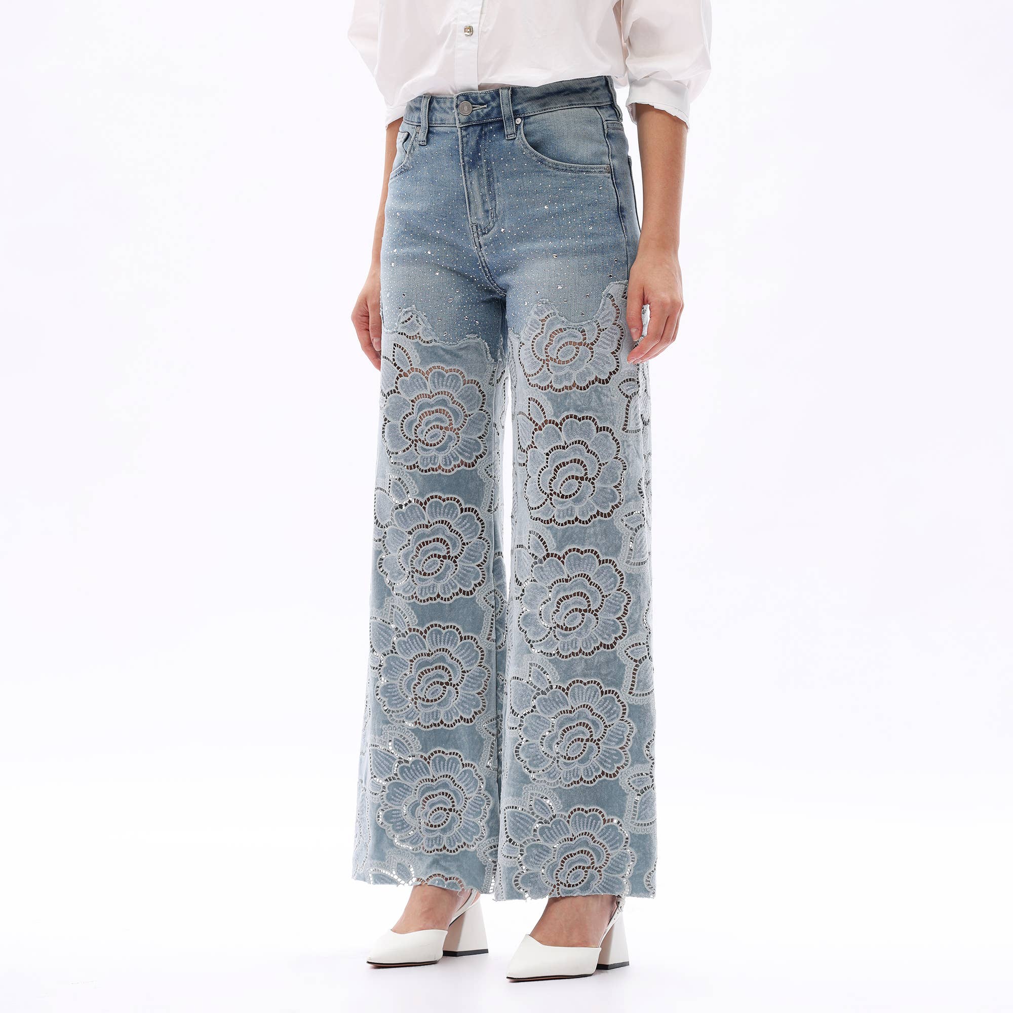 Shia Lace Detail Jeans