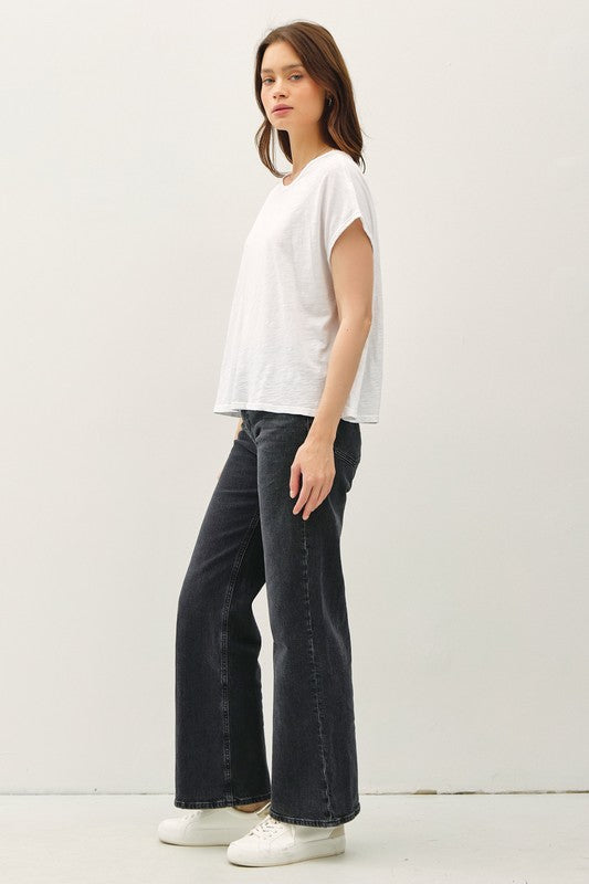 Zia Exposed Seam Top