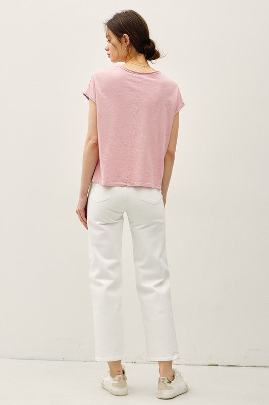 Zia Exposed Seam Top