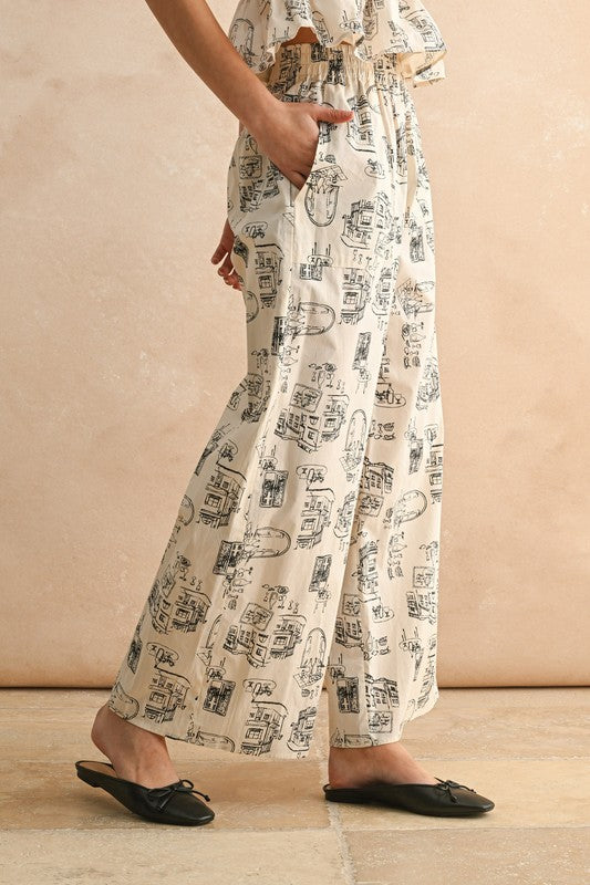 Town Print Pants