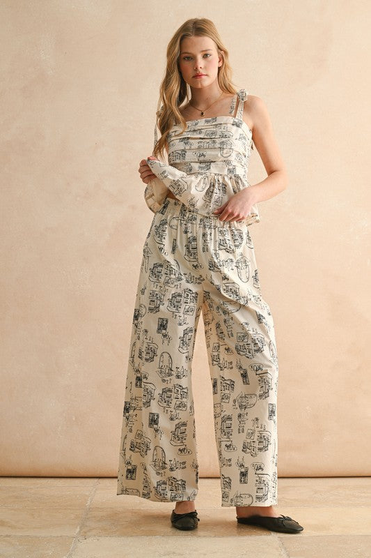 Town Print Pants