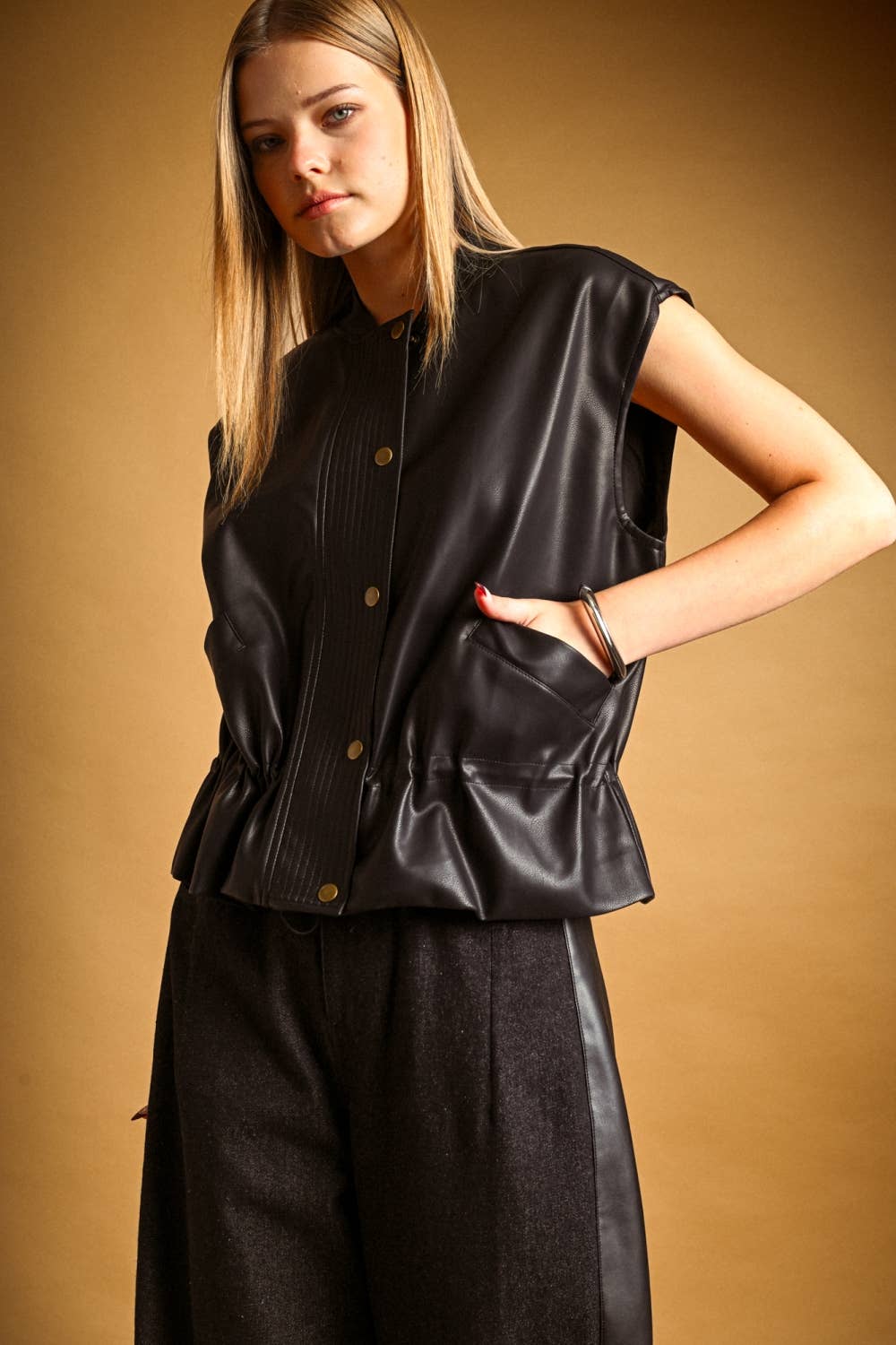 Matty Leather Vest