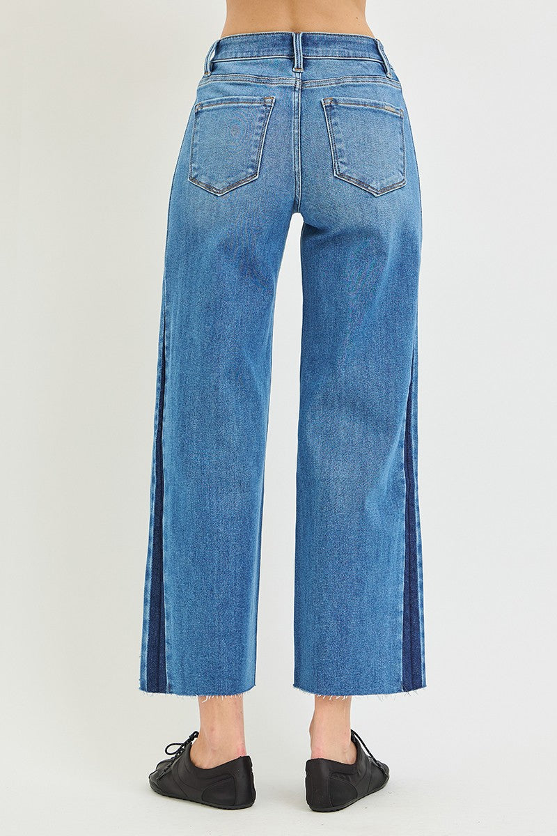 Risen Sabine Shadow Seam Jeans — Medium Combo