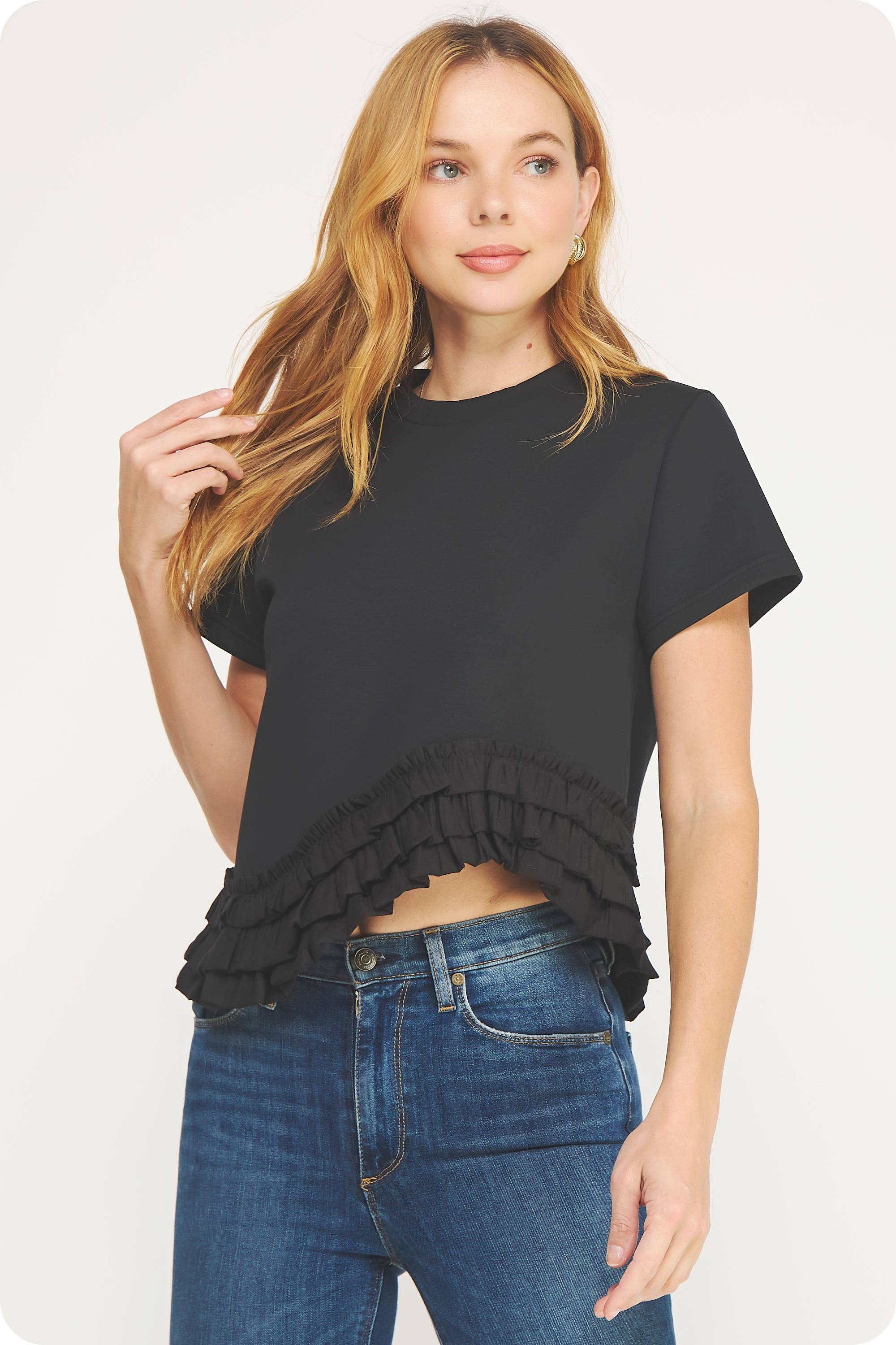 Tatum Ruffle Frill Top
