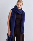 The Reykjavik Scarf  Midnight Blue