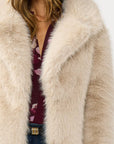 Plume Faux Fur Coat