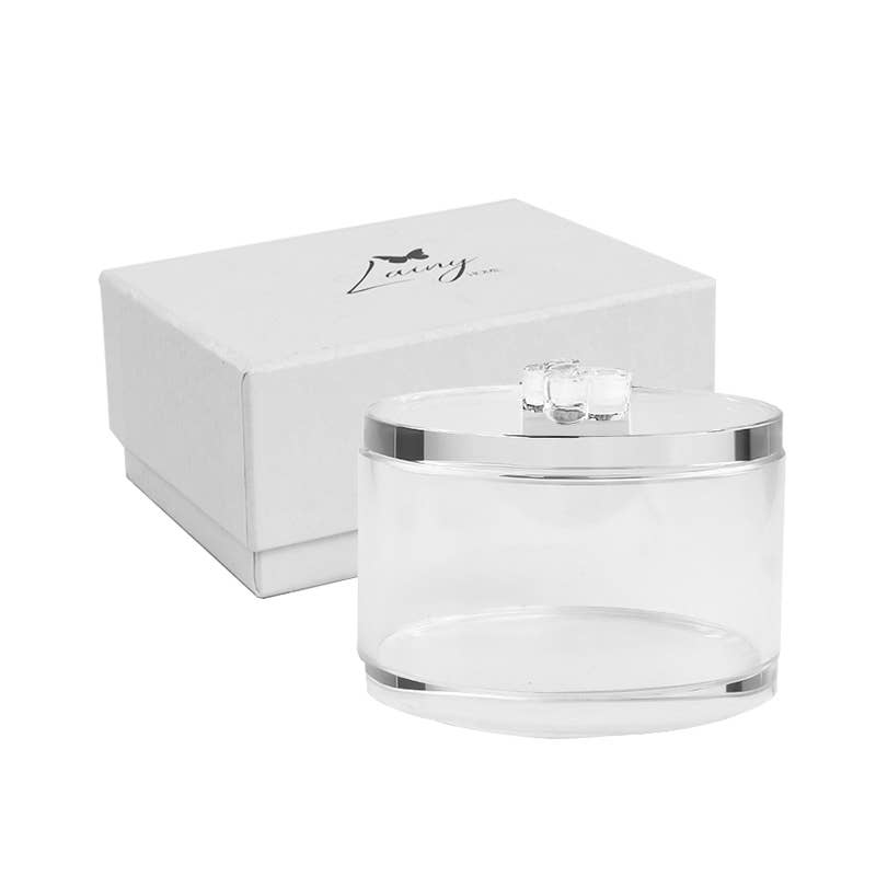 Crystal Jar with Butterfly Handle - Thumbnail 3