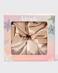 Holiday Cloud 9 Satin Pillow Scrunchie 1pc - Champagne