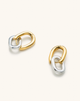 Mixed Metal Link Hoops