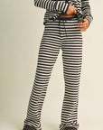 Striped Relaxed Pants with Drawstring Waist
