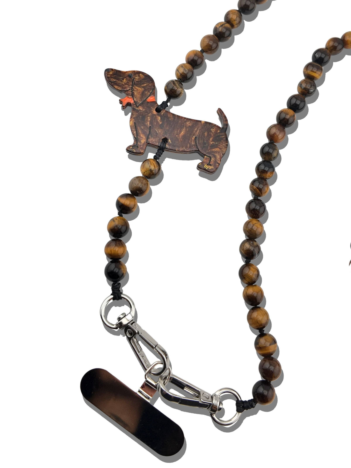 Hand-painted Dachshund Crossbody Phone Chain