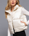 High Neck Zip Up Vest