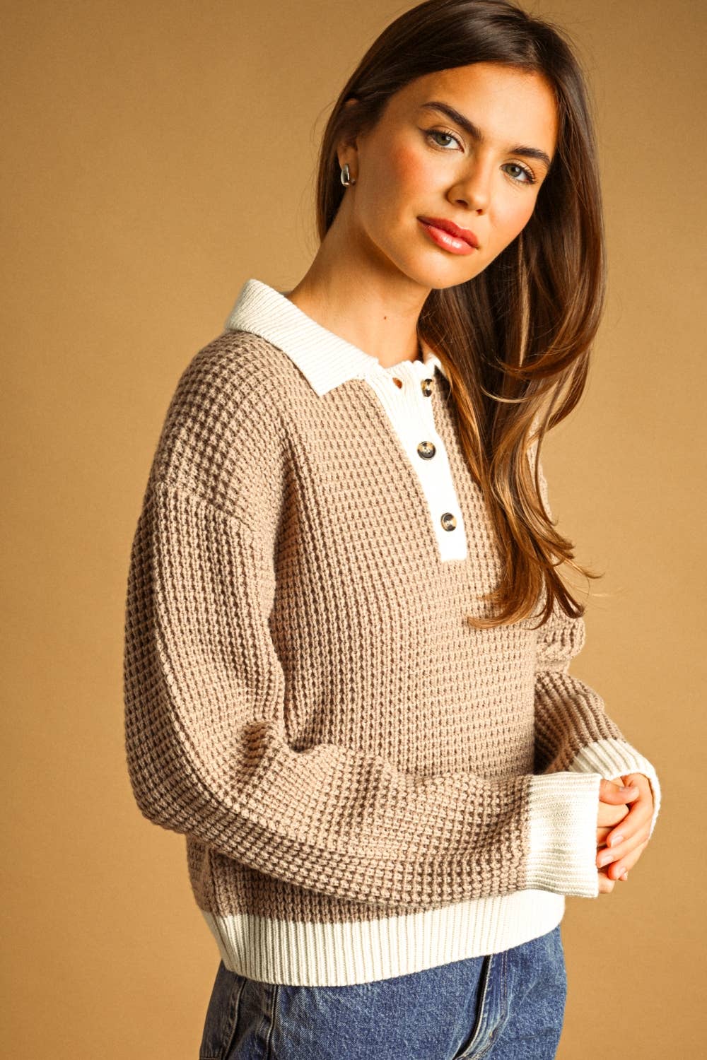 Boone Waffle Sweater