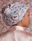 Bridgerton x Kitsch Satin-Lined Flexi Shower Cap in Wisteria