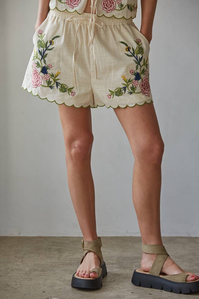 Monique Embroidered Short