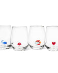 Heart Icon Stemless Wine Glass