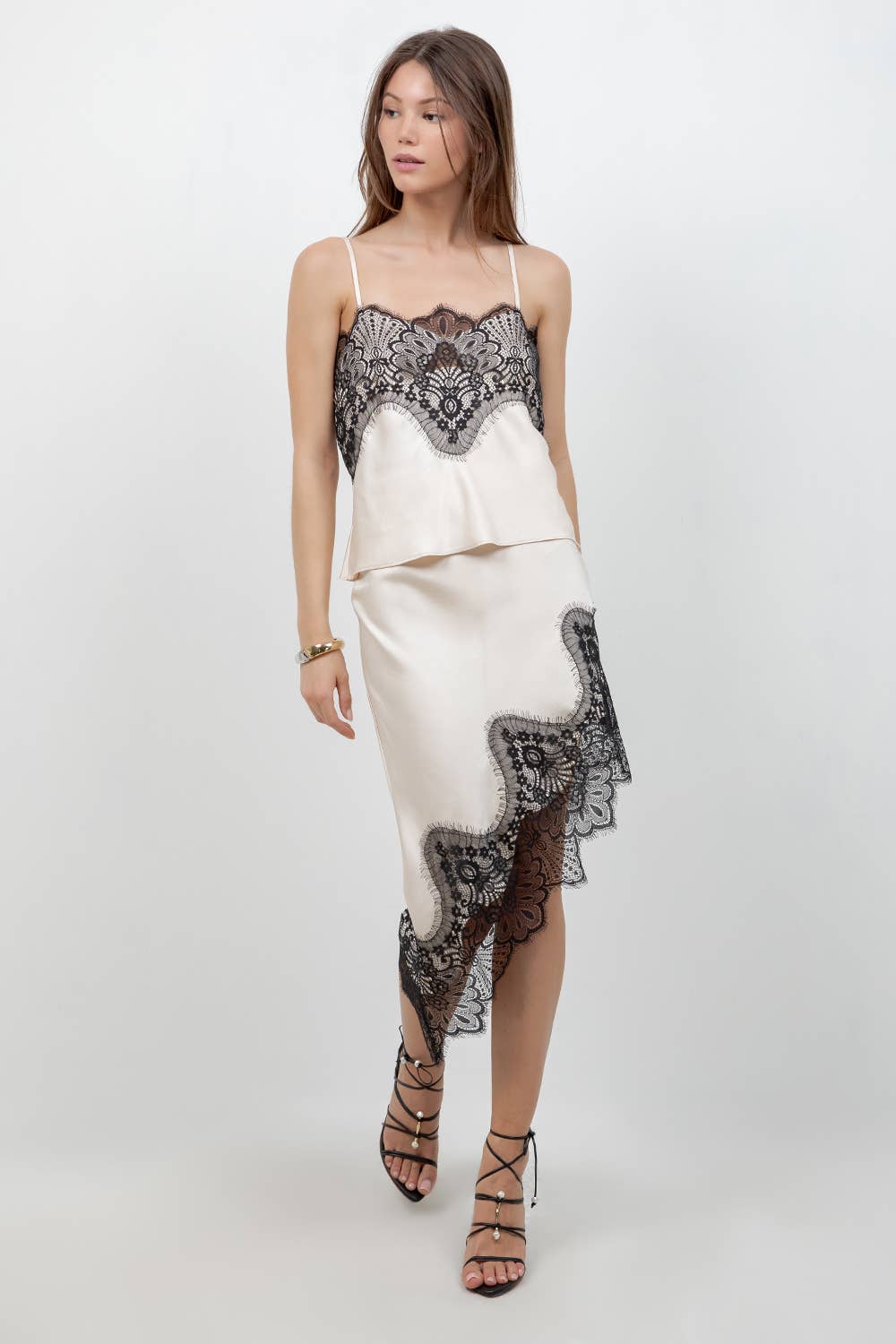 Kaley Contrast Lace Top