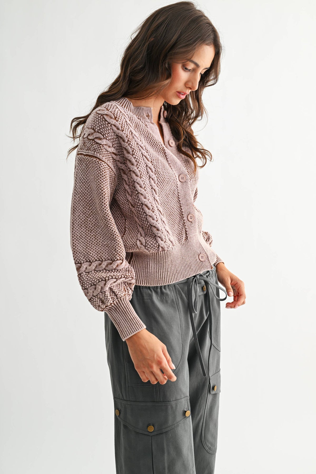 Camille Cable Knit Cardigan