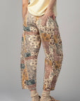 Boho Patchwork Wide Leg Pants
