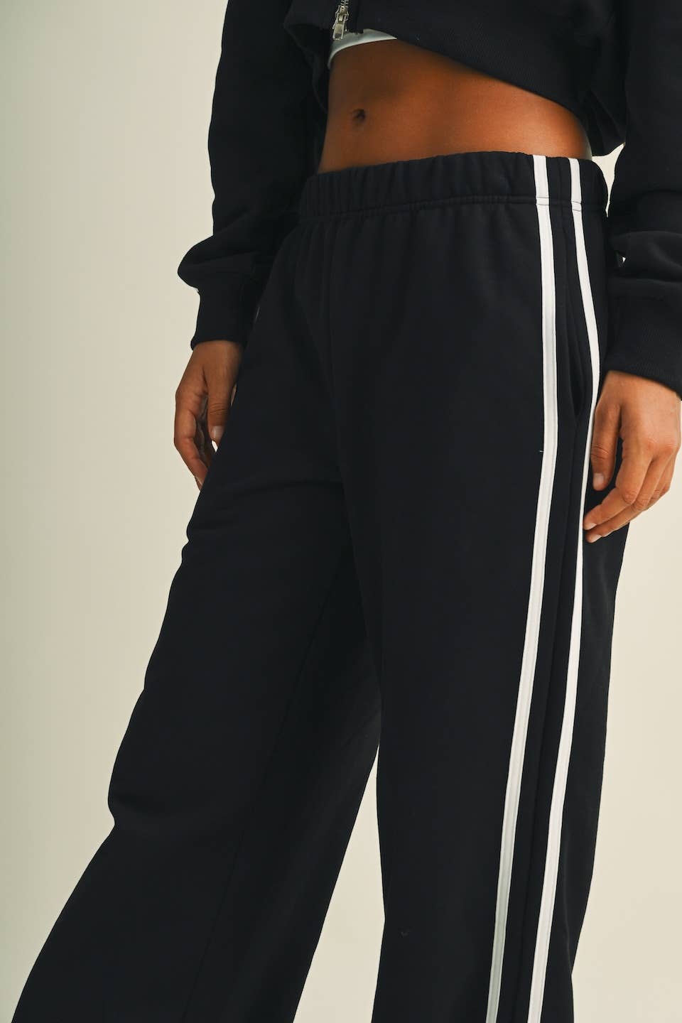 Side Stripe Low Waist Sweatpant