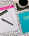 To Complete After Coffee - Lined Notepad - Perforated Sheets - Black
