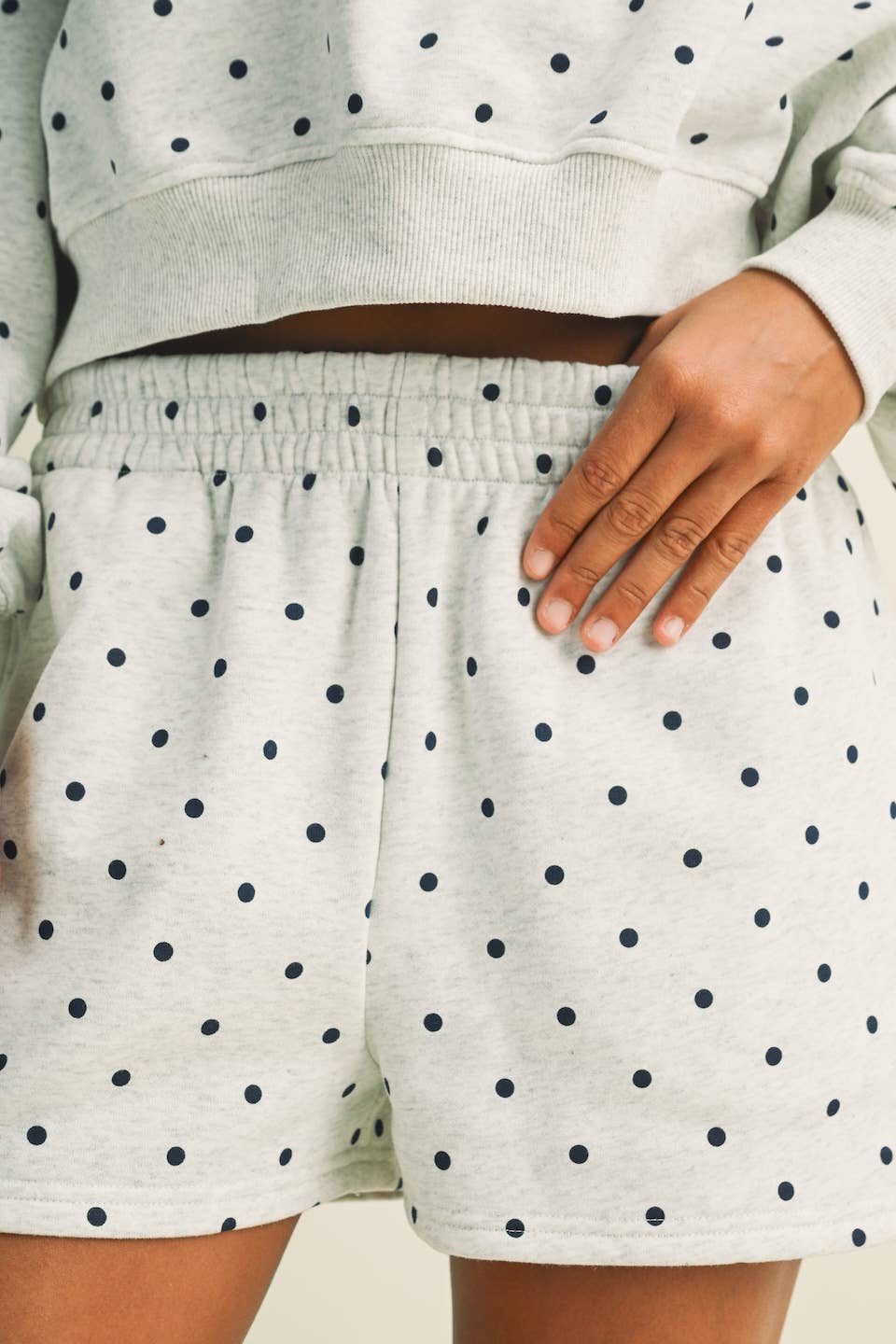 Polka Dot Sweatshort