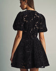 Viola Flocked Dress