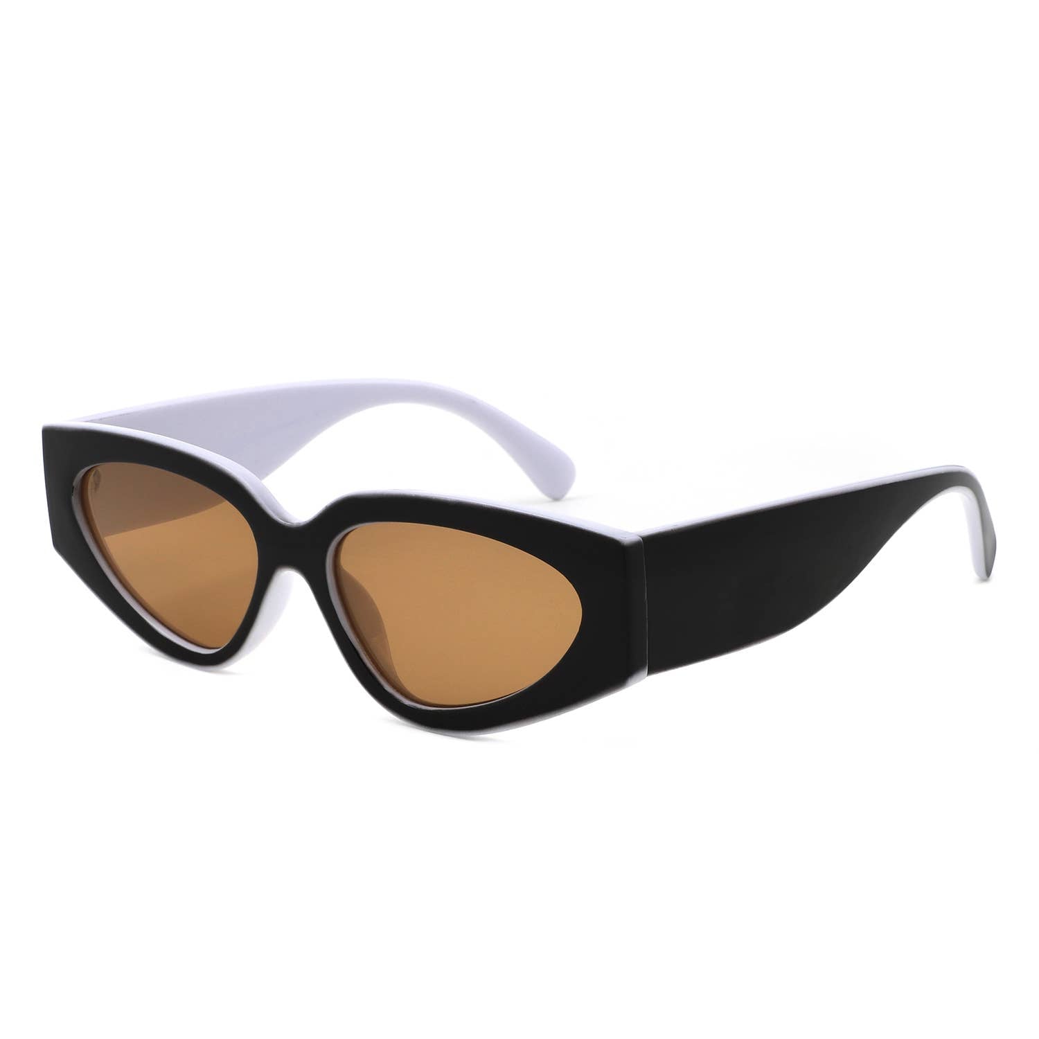 Retro Chic Narrow Bold 90s Women Cat Eye Sunglasses