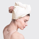 Quick Dry Hair Towel - Ivory