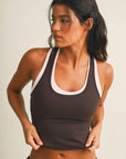 Double Layered Racerback Tank Top