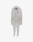 The Alpaca Hooded Scarf Blizzard Grey