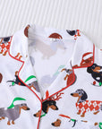 Merry Dachshund Women's Long Sleeve Pajama Set