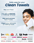 Clean Towels XL™, Disposable Face Towels, 50 Count