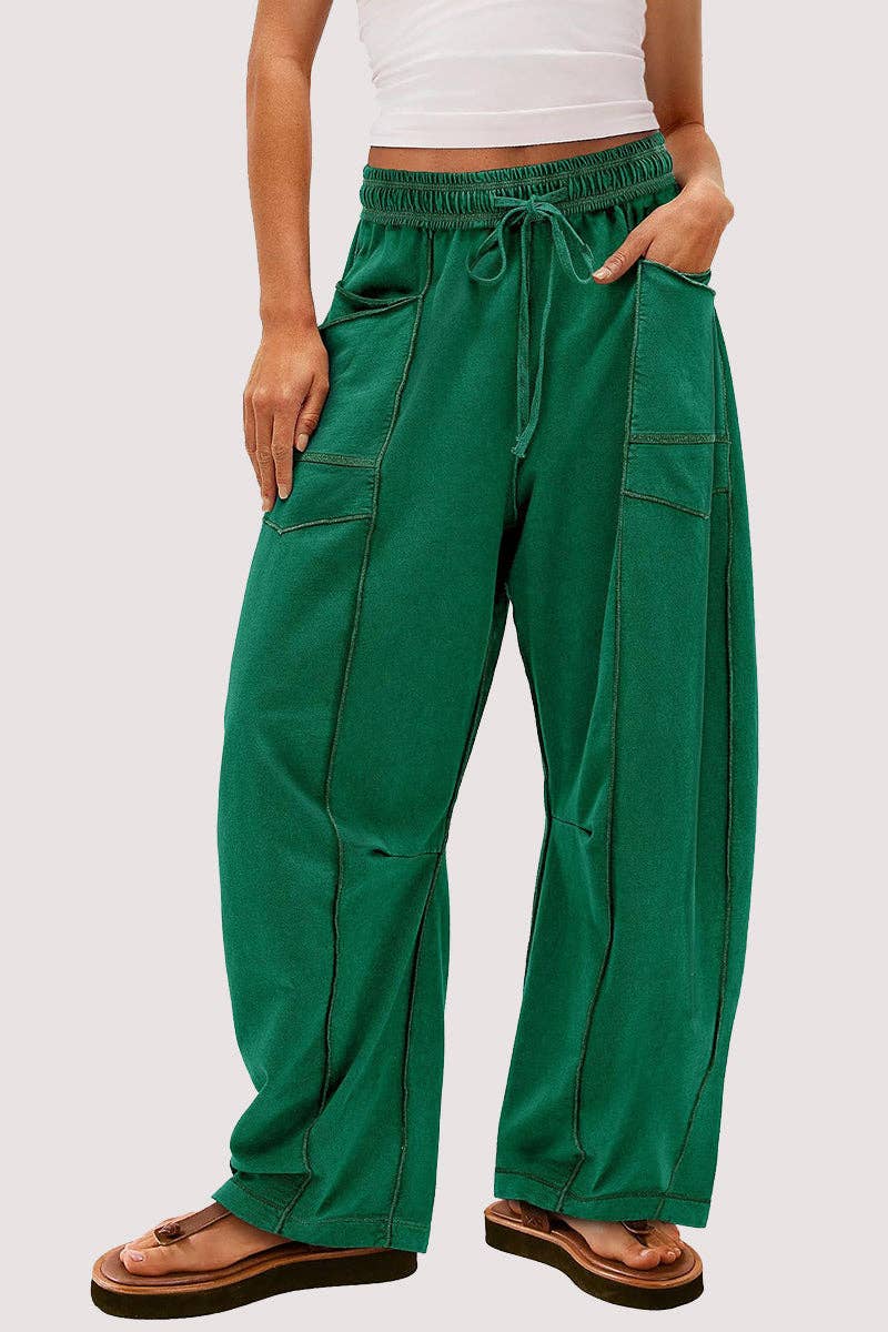Tessa Wide-Leg Drawstring Pants