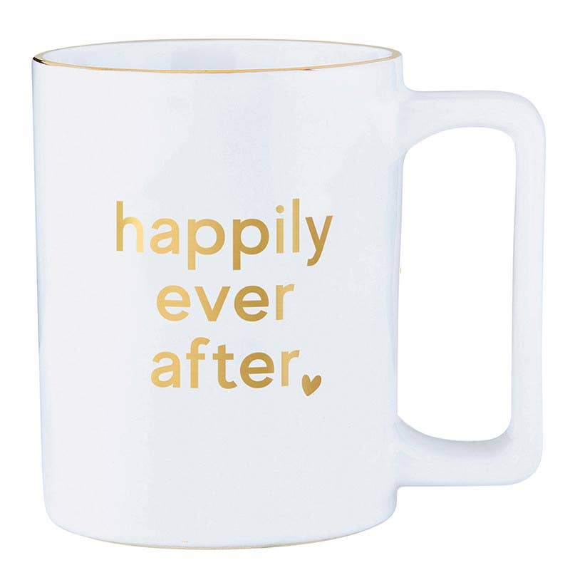 Gold Foil Organic Mug - Happily Ever After