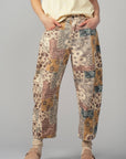Boho Patchwork Wide Leg Pants
