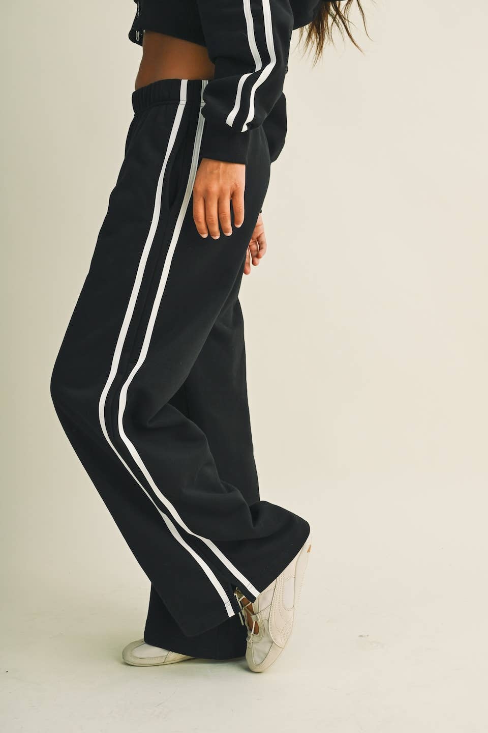 Side Stripe Low Waist Sweatpant