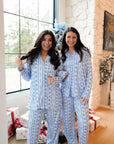 Blue Christmas Pajama Set